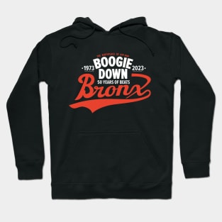 Boogie Down Bronx lettering - 50 years of Hip Hop Hoodie